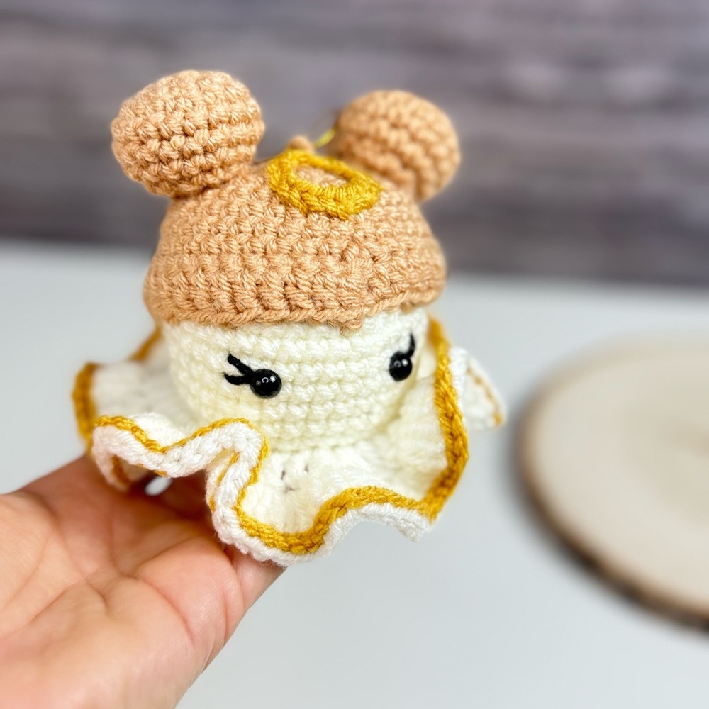 Handmade Angel Christmas Bauble Crochet Amigurumi Ornament